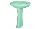 Умывальник "Воротынский" с пьедесталом Воротынский, салатовый "Santeri" (пос.Воротынск)