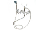 Смеситель Klabb 06 (05) для ванны, дл. излив, резин. кран-буксы 1/2", хром****
