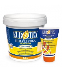 Шпатлевка "EUROTEX" для дерева (махагон) 1,5кг 6шт/уп (80283) **