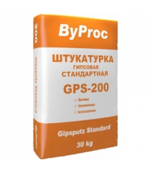 Штукатурка "ByProc" GPS-200 стандартная гипсовая 30кг 40шт/поддон
