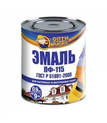 Эмаль ПФ-115 Стандарт ОПТИЛЮКС шоколадная 0,9кг (4213) 14шт/уп